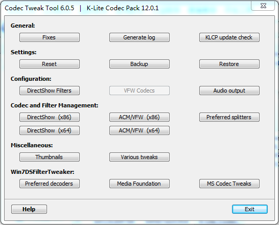 K-Lite Codec Pack Full截图4