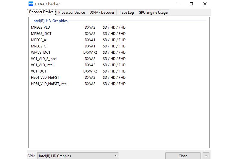DXVA Checker截图1