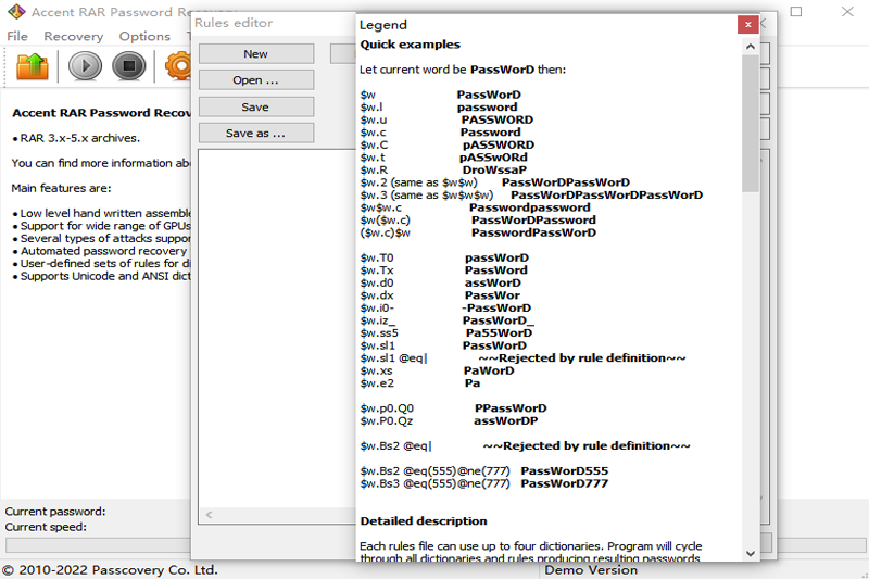 Accent RAR Password Recovery Pro截图3