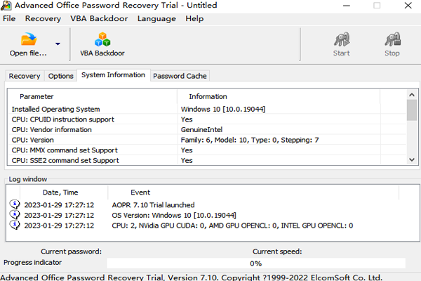 Advanced Office Password Recovery截图2