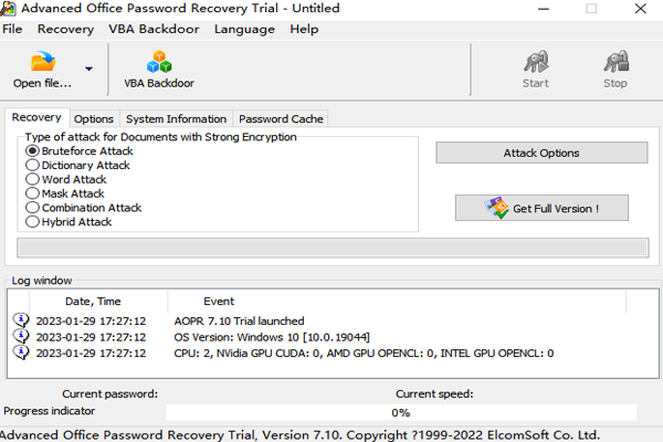 Advanced Office Password Recovery截图1