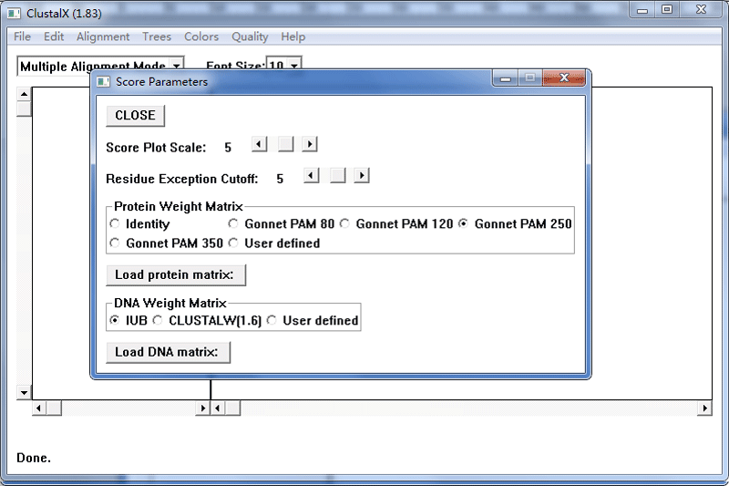 ClustalX截图4