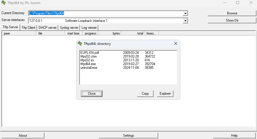 Tftpd64截图1